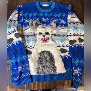 Men’s yeti holiday koozie sweater